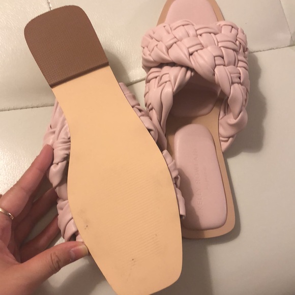 Lavender Lilac flat braided sandals - Picture 3 of 4